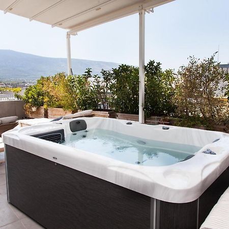 Gorgeous Penthouse With Private Jacuzzi And Amazing View! Apartment เอเธนส์ ภายนอก รูปภาพ