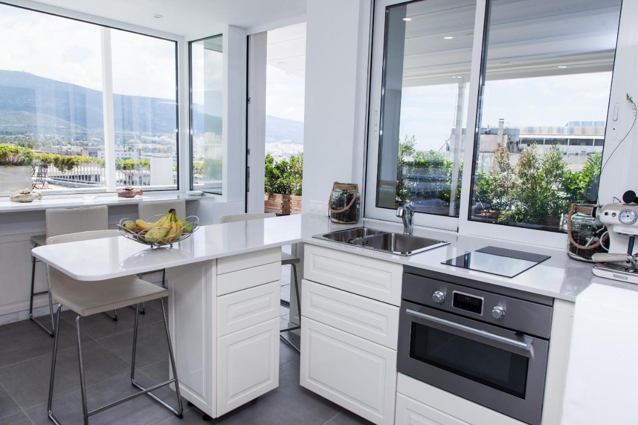 Gorgeous Penthouse With Private Jacuzzi And Amazing View! Apartment เอเธนส์ ภายนอก รูปภาพ
